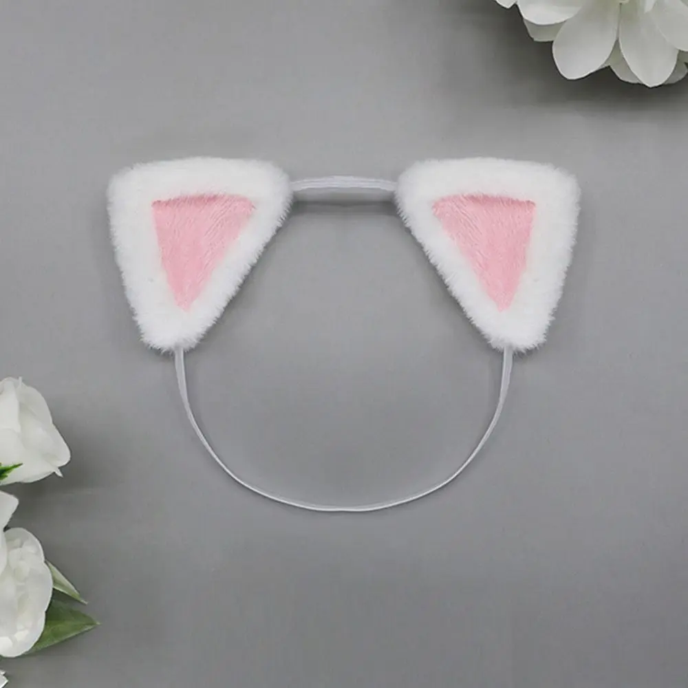 20cm Puppen Zubehör niedlichen Plüsch Katzen ohr Stirnband haarigen Schwanz für Baumwolle Stofftiere Kopf bedeckung Idol Puppen Haar Dekor – Detail 3