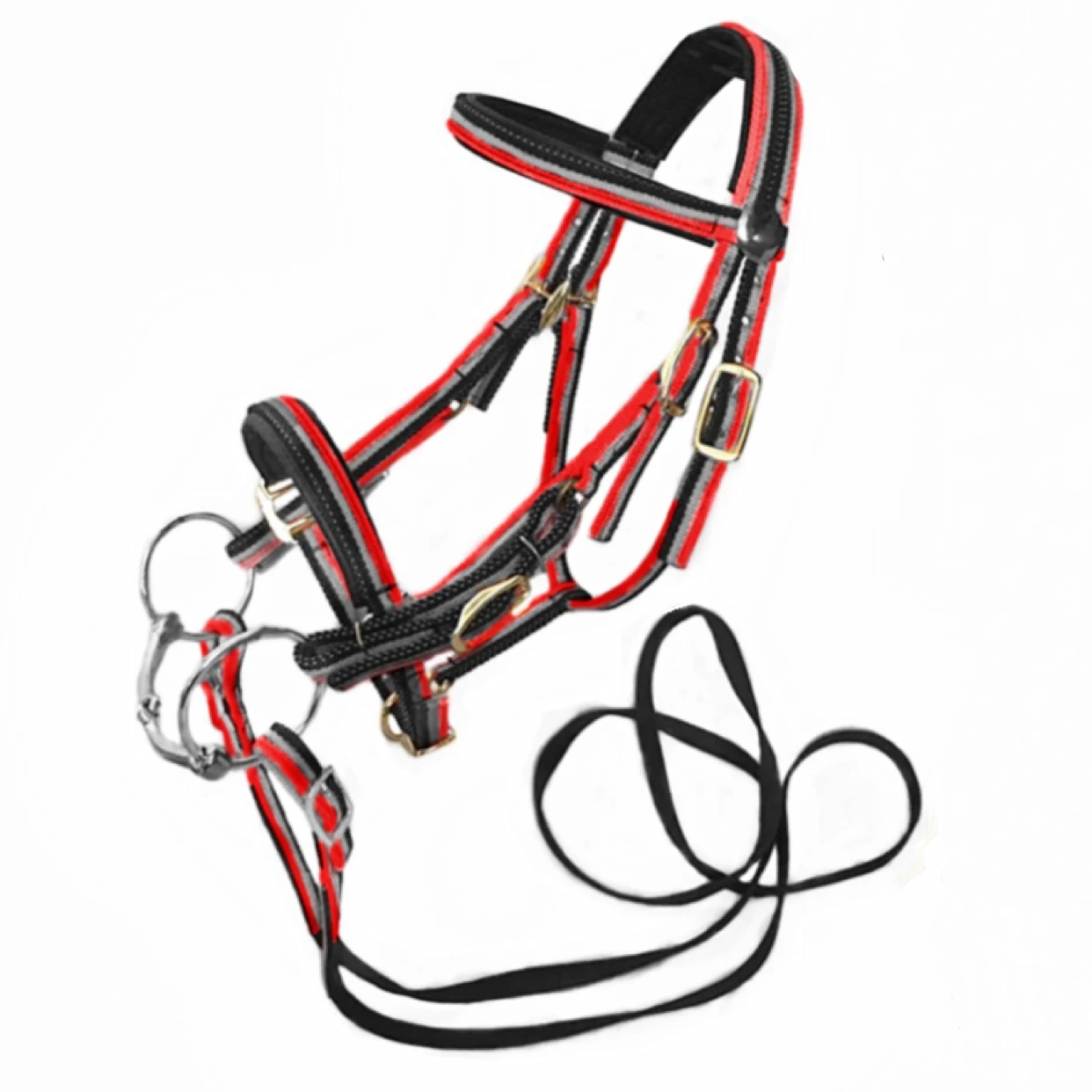 Horses Equipment Nylon Line Leather Multi-functional Chest Fine Equestrian Riding Halters