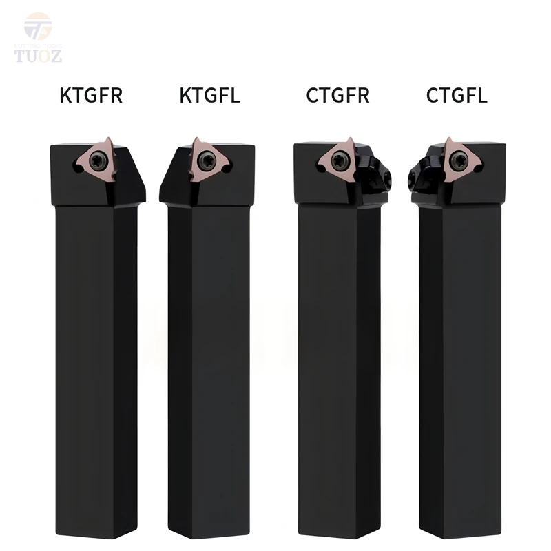 TUOZ CNC 선반 공구 수직 장착 터렛 CTGFR/KTGFR/KTGFSR/CTGFSR 스프링 콜렛 얕은 홈 공구 홀더