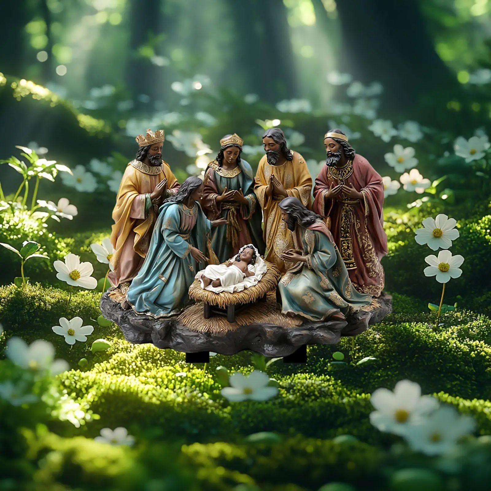 Christmas Yard Sign Stake Decor Flowerbed Decor Walkway Patio Landscape 2D Party Acrylic Decor Lawn Jesus Nativity Scene Stake Christmas Yard Sign Stake Decor Flowerbed Decor Walkway Patio Landscape 2D Party Acrylic Decor Lawn Jesus Nativity Scene Stake