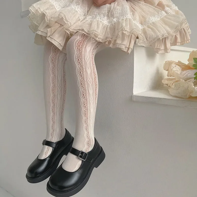 Princess Girls Pantyhose Fishnet Ballet Dance Mesh Hollow Out Kids Tights Child Geometric Twists Hosiery Baby Lolita Leggings kids pantyhose ballet tights fishnet stockings kids leggings