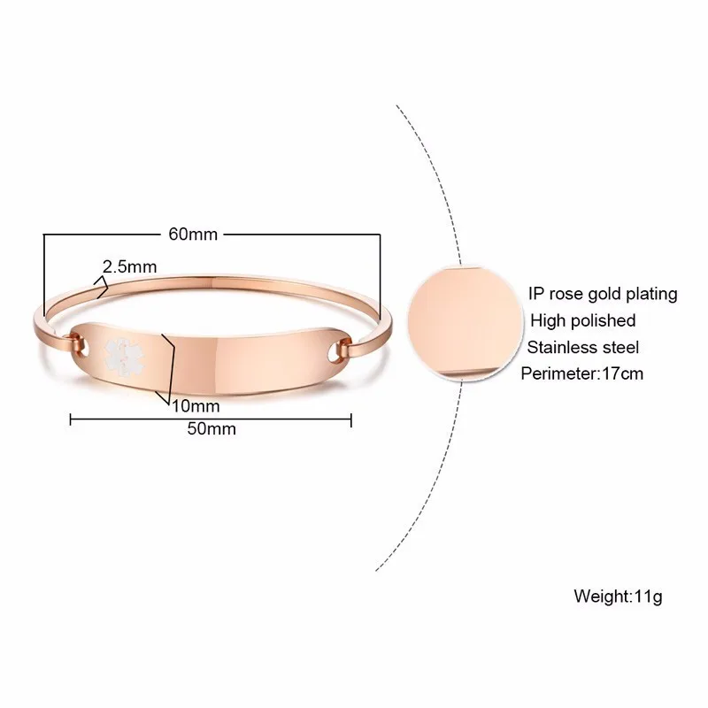 Women's Cuff Bracelet BangleType 1 Diabetes Medical Alert ID Allergy Femme Bangle Pulseira Mom Gift medical alert bracelet