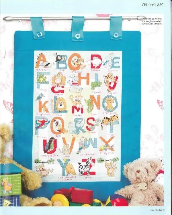 

Алфавит с животными 40-54 вышивка «сделай сам» 14 карат непечатные искусства наборы для вышивки крестом домашний декор