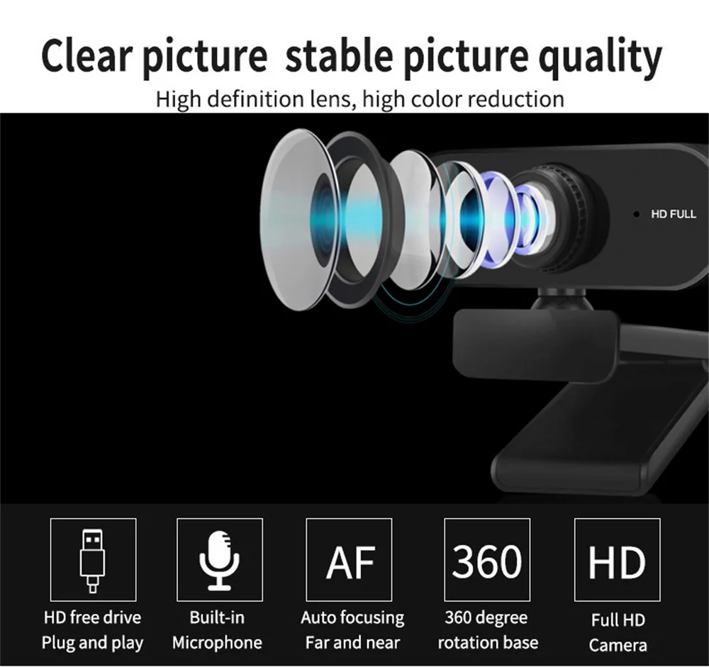 Computer Camera Full HD 1080P Network Computer Camera