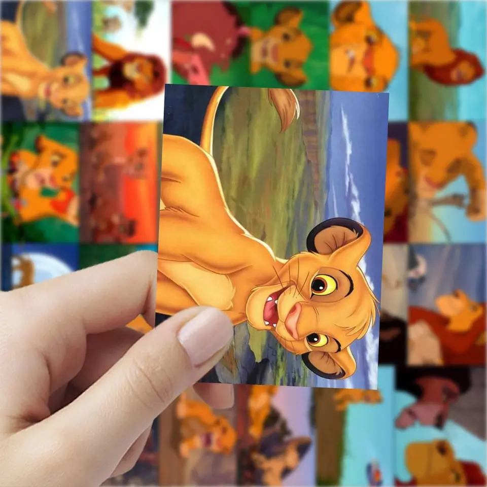 10/30/60 pçs disney dos desenhos animados simba: o rei leão adesivo diy  telefone portátil bagagem skate graffiti decalques diversão para o presente  do miúdo - AliExpress, image size:960x960