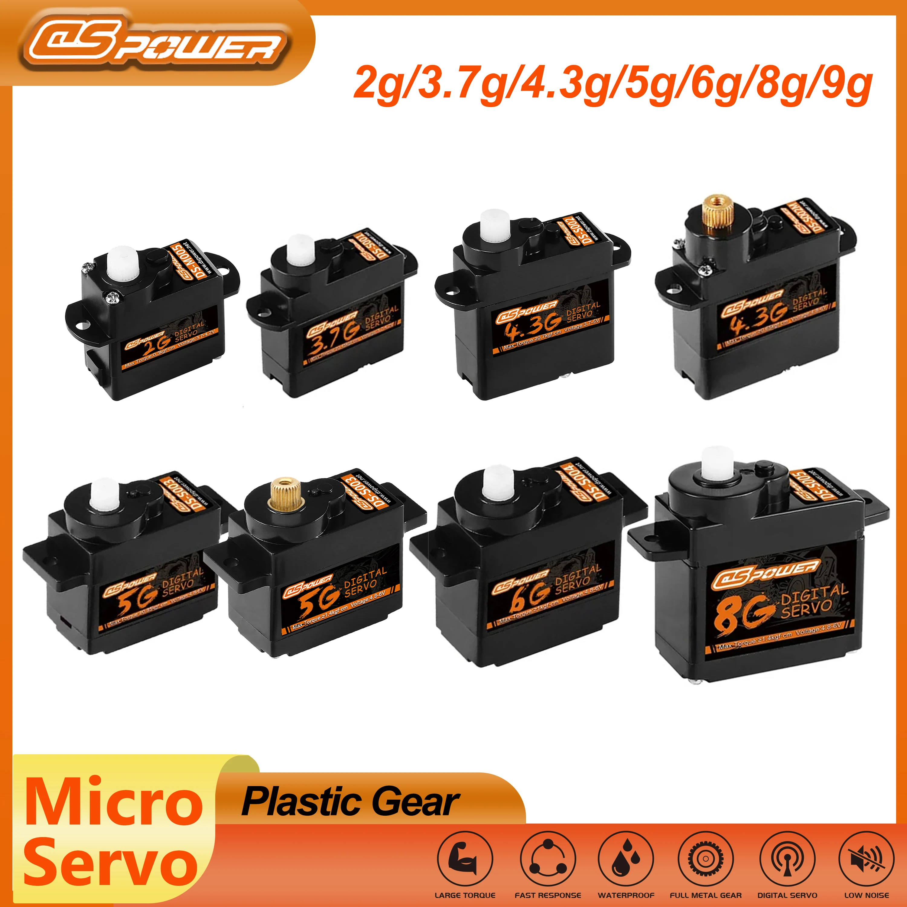 High-Precision Digital Micro Servo for RC Air and Land Vehicles
