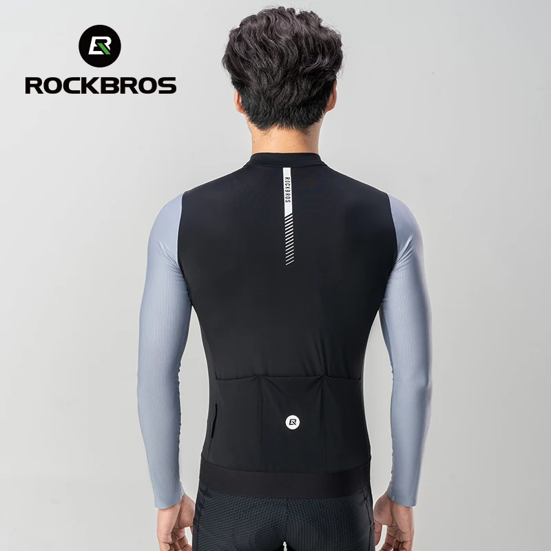 ROCKBROS color blocked cycling jersey man summer MTB road breathable comfort cycling maillot 3D cut racing bicycle shirt
