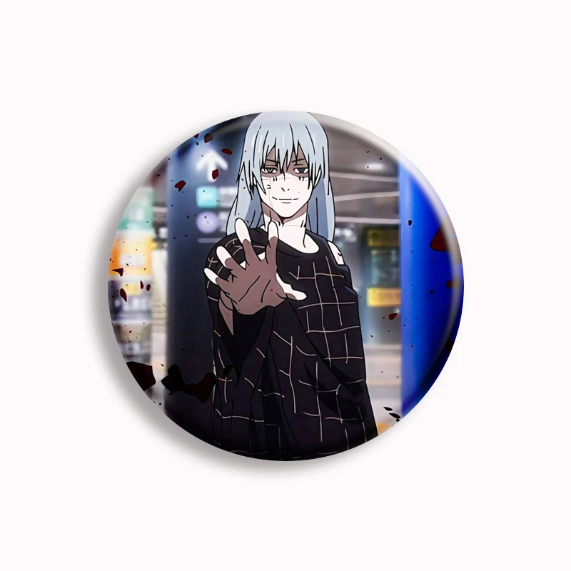 Hot Japanese Anime Mahito Jujutsu Kaisen Button Pin Cartoon