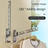 Clothes Drying Rack Adjustable Angle Clothes Hanger Wall-mounted Coat Dryer Collapsible Clothing Organizer Large Loading-bearing 1