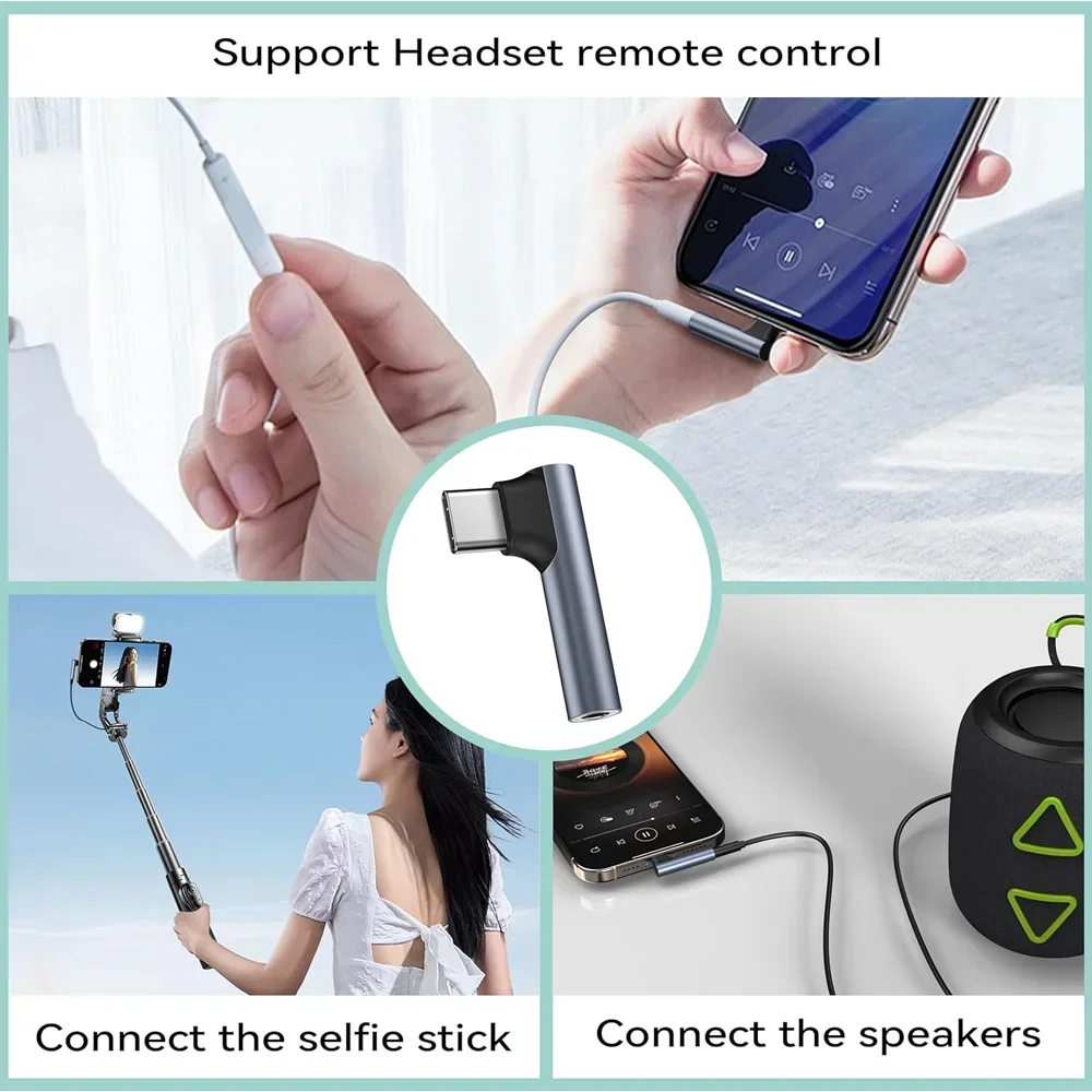 USB-C to 3.5mm Audio Adapter - Premium Type C Headphone Jack Converter