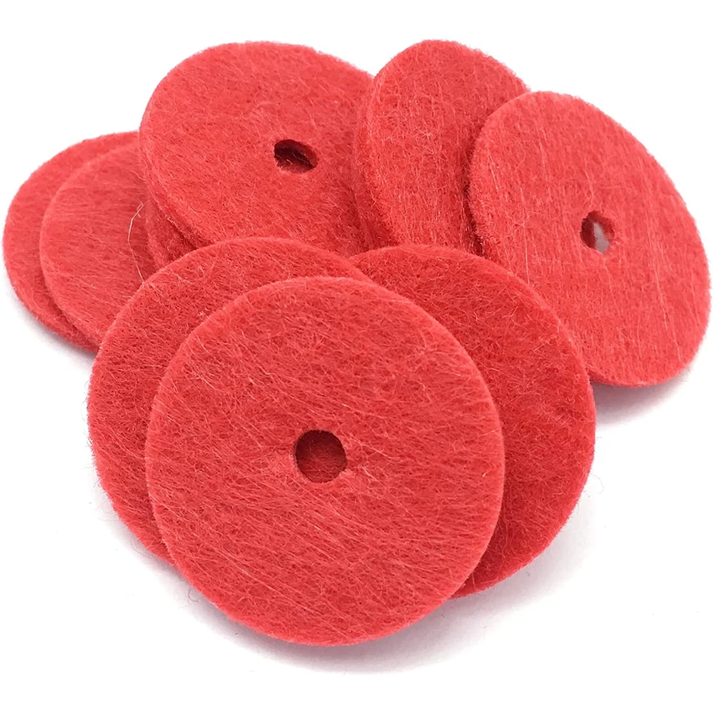 Red Felt Spool Pin Pads for Sewing Machine Projects