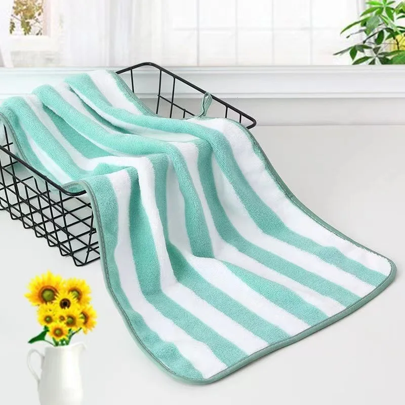 Description Picture 6 of item70*35cm Thickened Face Towel Absorbent Pure Hand Wash Face Bath Soft Microfiber Towel Bathroom Home Hotel Adult Towels Cleaning