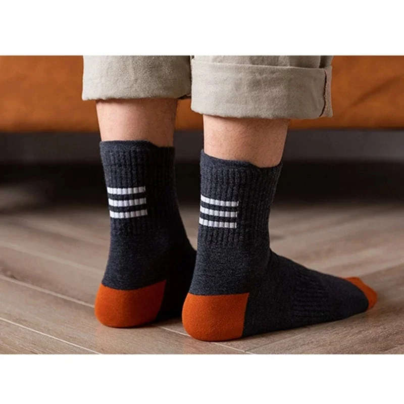 Men Cotton Socks Xiaomi Mijia 5PS 100% Cotton Men Socks High Socks Trendy Street Sports Sock Men's Cotton Breathable Stocks Students Size 39-44