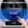 Clothes Dryer, 120V/850W Comtact Mini Dryer Machine with Exhaust Pipe, LED Touch Control Panel, Portable Dryers  , Dorm, RV, Whi 3