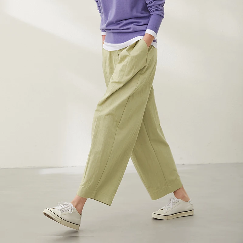 

2023 summer new fashion wide-leg pants female straight high-waist casual pants slim loose pants streetwear