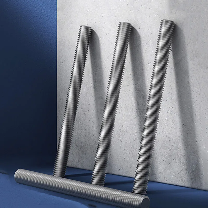 

1Pcs M4 M5 M6 M8 M10 M12 M14 M16 M18 M20 M22 M24 304 Stainless Steel Full Thread Bar Bolt Wire Threaded Rod Stud Tooth Stick