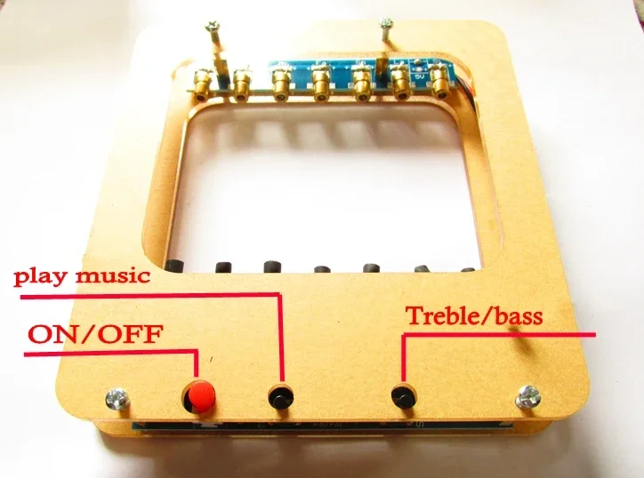 DIY KITS Laser Harp Kit String DIY Keyboard Kit Electronic Parts 7 Strings Electronic Technology Piano Music Box