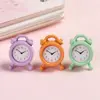 1pc 1:12 Scale Metal Alarm Clock Mini Home Decoration Dollhouse Miniature Toy Doll Kitchen Living Room Accessories 10 Colors 2