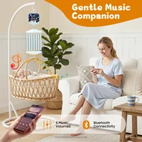 Contrôleur de balançoire électrique réglable à 9 niveaux pour bébé, contrôleur à bascule suspendu avec minuterie réglable pour berceaux à ressort oscillants 4