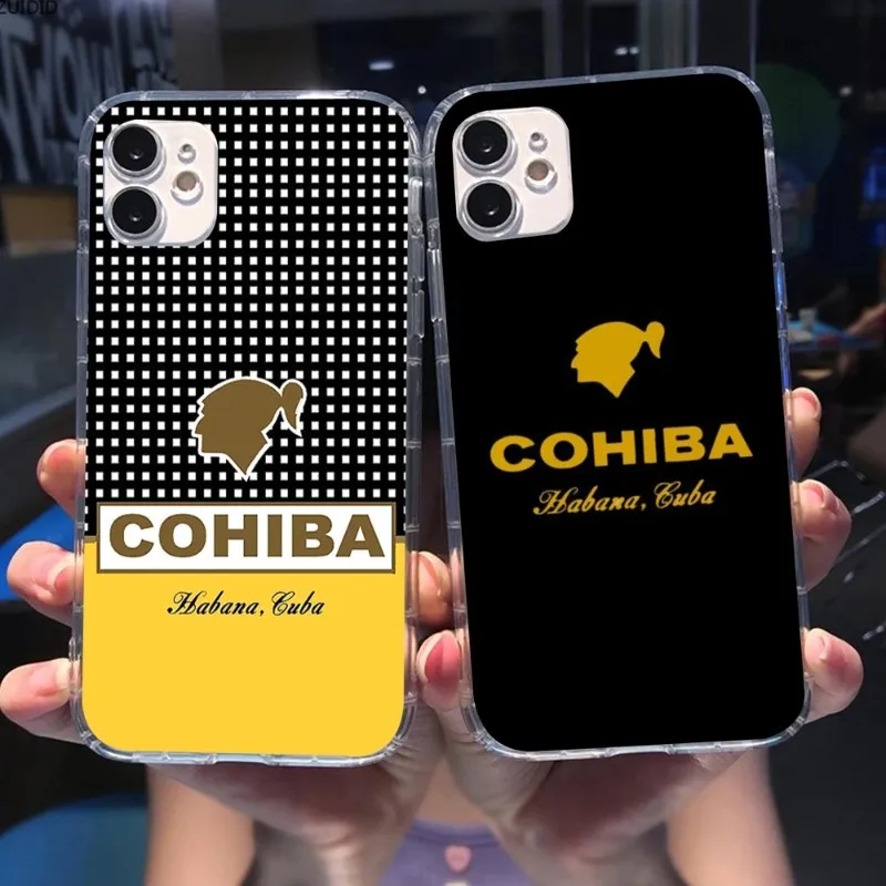 Custodia Per Smartphone Cuba Cohiba Per Iphone 14 13 12 11 Xs X 8 7 6 Plus Mini Pro Max Se 2022 Cover Trasparente Per Telefono Funda
