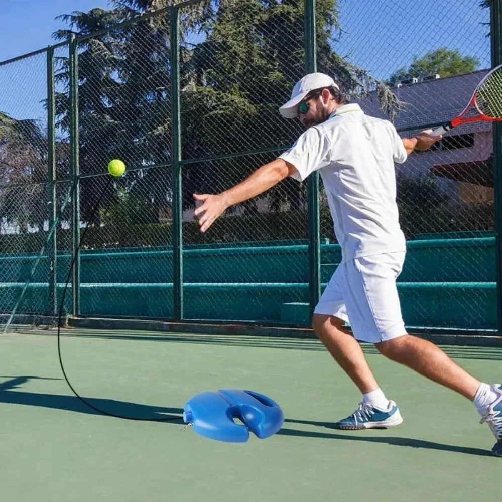 Attrezzatura per Allenamento Tennis con Corda e Base Antiscivolo, Palle da Tennis per Pratica, Trainer per Tennis con Palle di Rimbalzo - immagine 6