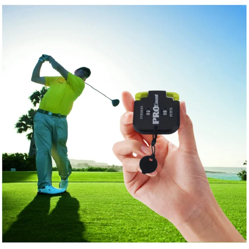 2Pcs Mini Golf Tally Counter Clicker Turning Technology up to 99 Score Stroke Counter Golf Game Strike up for Men 6