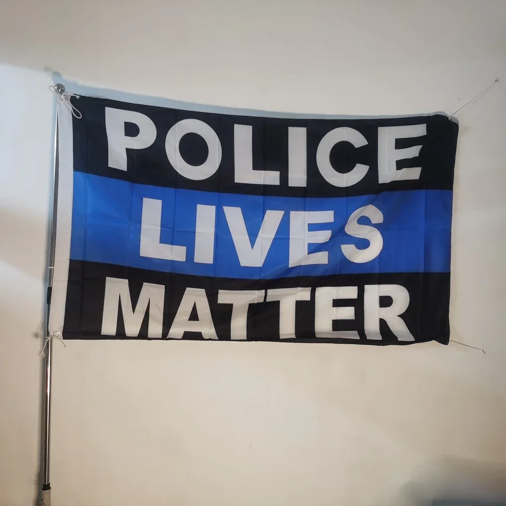 US Thin Blue Line Flag 90x150cm - Police Lives Matter Banner, American Law Enforcement Support, Blue Lives Decor