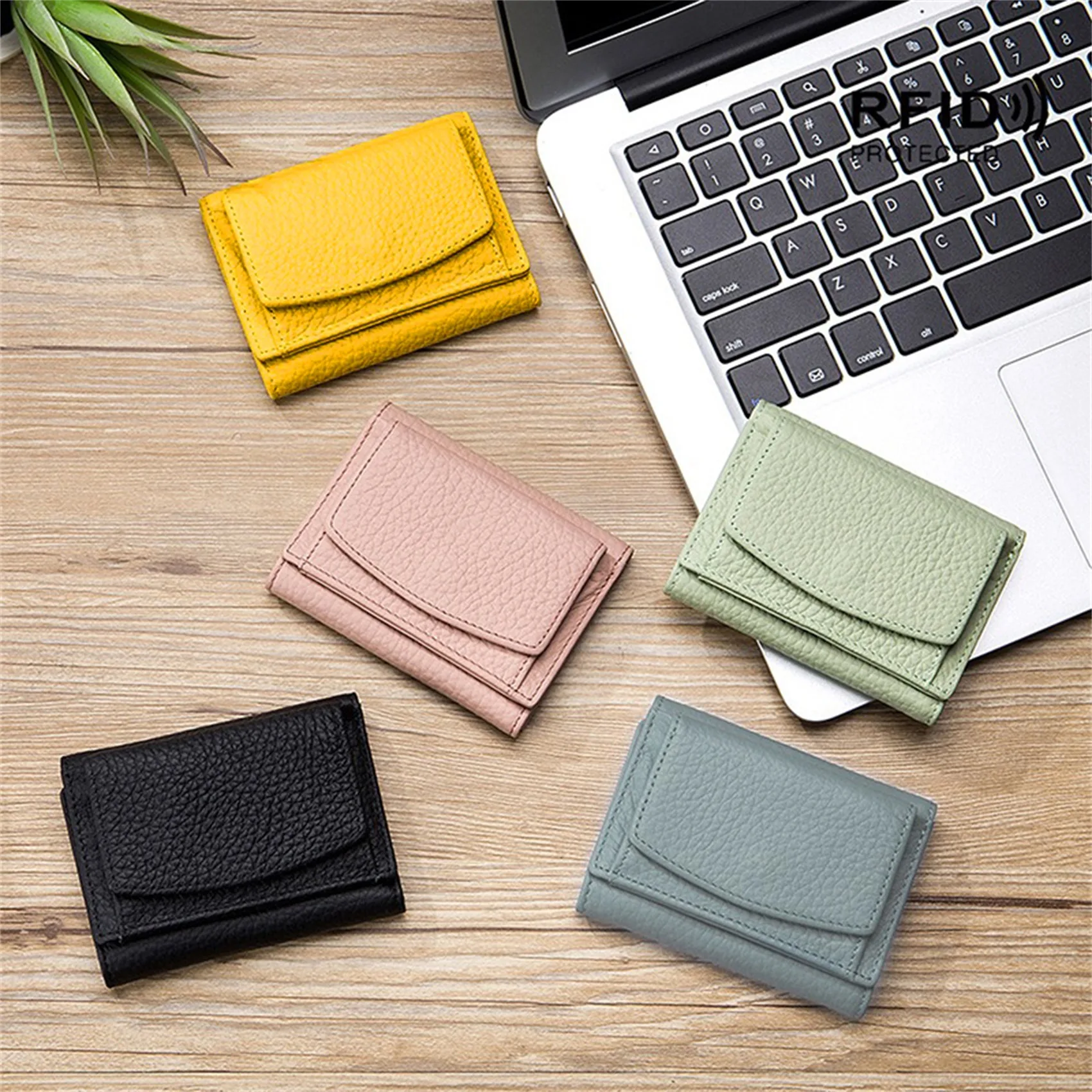 Cute Fashion PU Leather Mini Coin Purse Women Solid Color Credit Card Holder Bags Small Wallet Money Bag Purse Card Holder