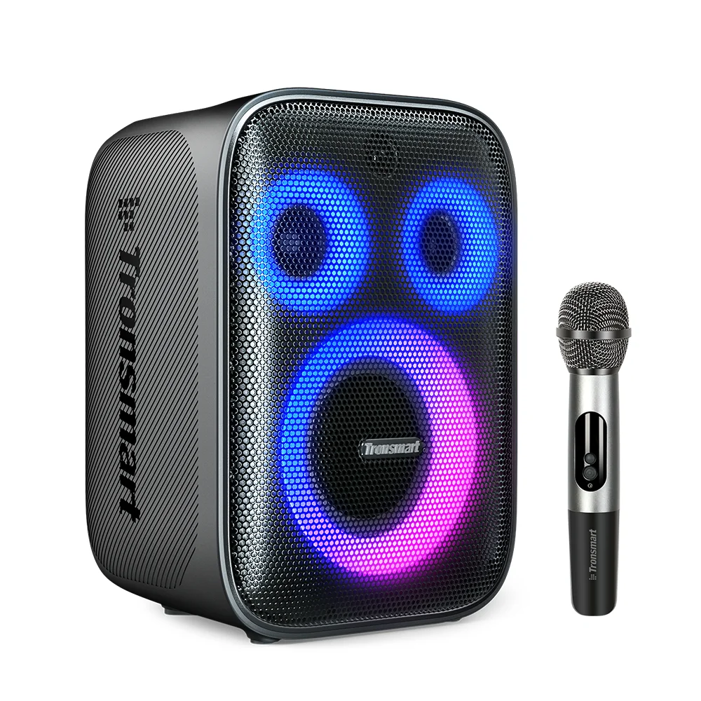 

Tronsmart Halo 200 Bluetooth Speaker RGB Stereo Wireless Speakers 120W Karaoke Speaker With Microphone 15000mAh colorful outdoor