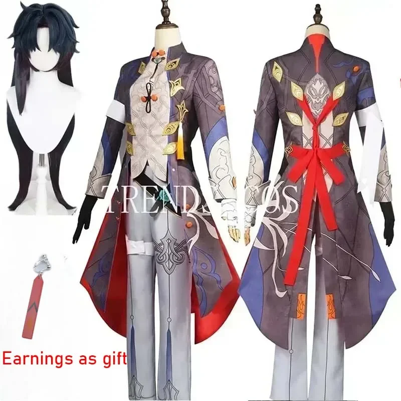 

Blade Cosplay Costume Wig Game Uniform Stellaron Hunters Astral Halloween Blade Outfits for Comic Con