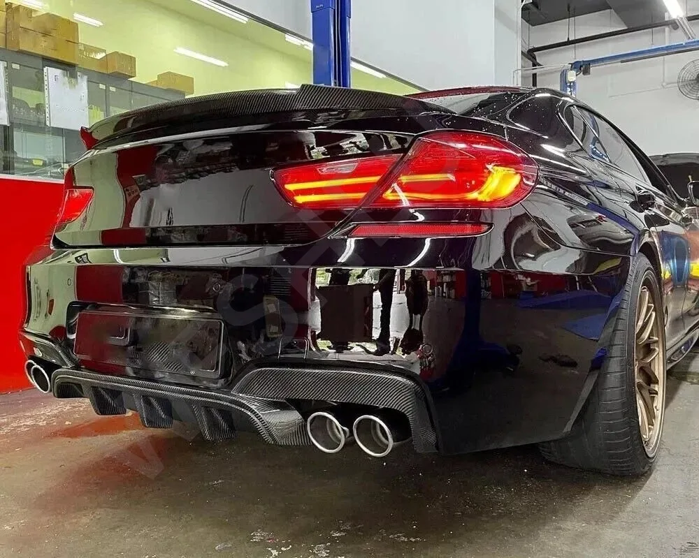 BMW 6 시리즈 리어 립 F06 F12 F13 개조 MP 모델 자동차 리어 범퍼 디퓨저 스플리터 플러스 스포일러 개조 자동차 부품