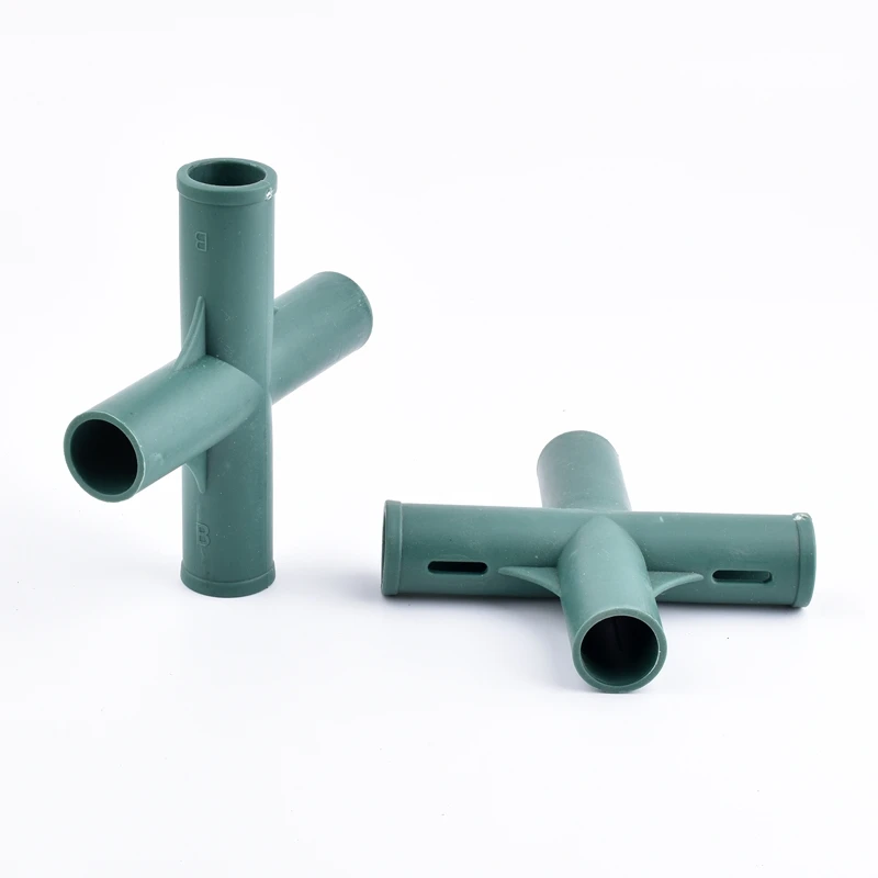 Greenhouse Frame Building Connector 19mm Gardening Flower Stands Plant Support Stereo Plane Joints Shelves Fixed Accessories plant support connector square tube connection piece