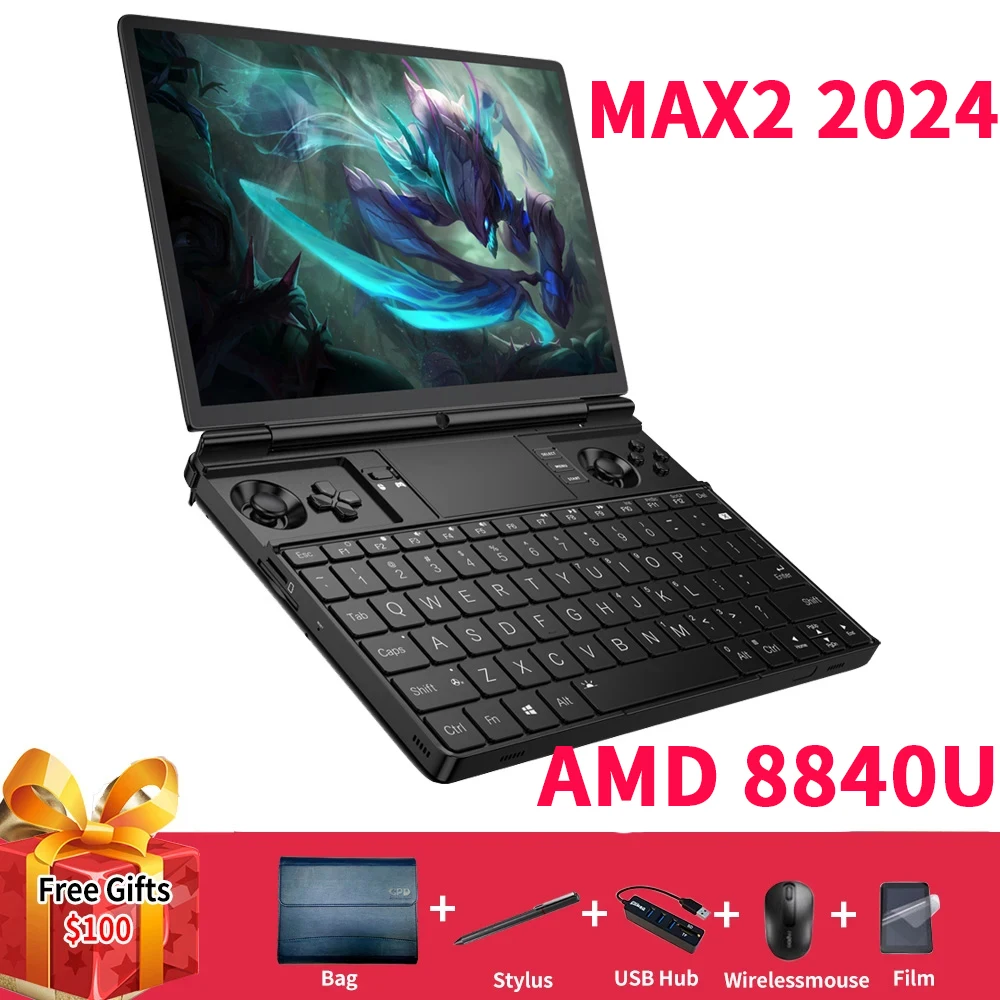 Presale!GPD WIN Max2 10.1 Inch Handheld Gaming PC Laptop UMPC 4G LTE AMD Ryzen 8840U Video Game Console Gameplayer