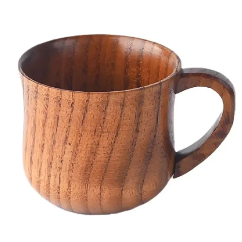 130ml Wooden Cup Solid Wood Cup with Handle Sour Jujube Solid Wood Water Tea Cup Trumpet Cup For Kitchen Living Room 7