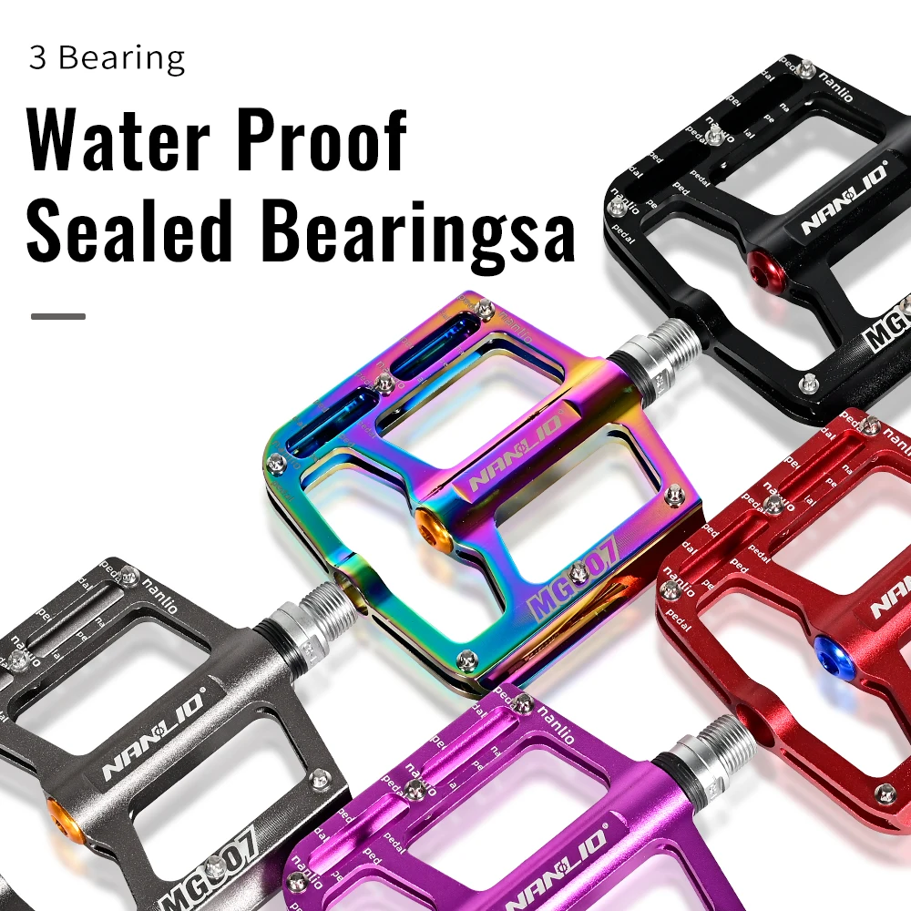 Pédales Sport 360g Allemagne NC-17 Sudpin III Pédales Plateforme Aluminium - VTT BMX - 360g - Broches Réglables Pédales Plateforme BMX