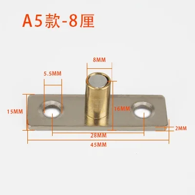 Floor Mount Sliding Wooden Door Guide Roller Retainer 2Pcs