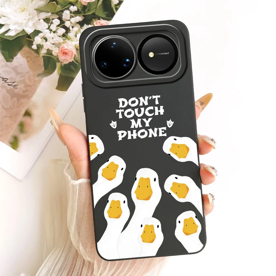 Cute Panda Duck Cartoon Soft Silicone Case