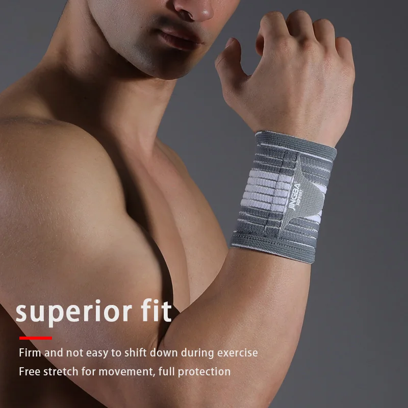 WRELS 1 PC Compression Adjustable Wrist Support Band for Weightlifting Basketball Outdoor Fitness Training Wrist Protection ﻿