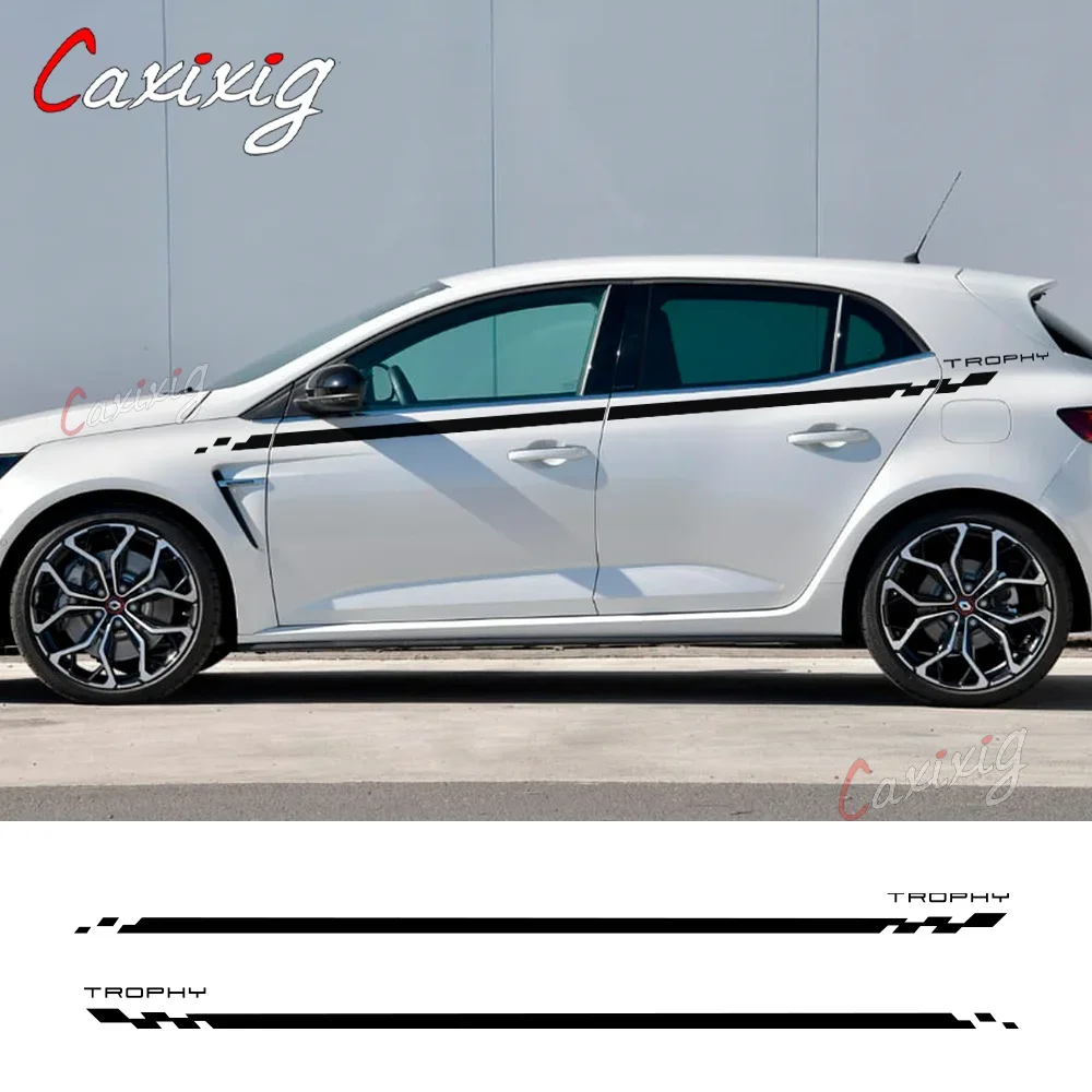 2 Pezzi Adesivi Laterali Per Portiera Dell'Auto Per Renault Megane 2 3 4 Rs Grandtourer Gt Trophy Tuning Accessori Auto Gonna Decalcomanie In Pellicol