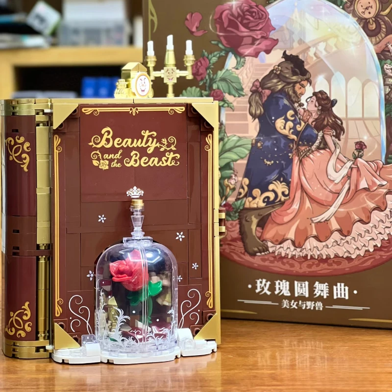 Set Blocs La Belle et la Bête - Rose Enchantée Disney