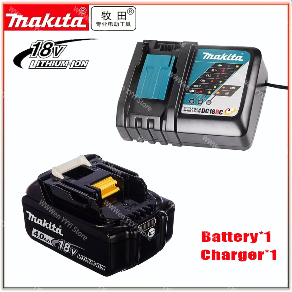 

NEW Original makita 18V 4.0Ah Rechargeable Battery 18650 Lithium-ion Cell Suitable For Makita Power Tool BL1860 BL1850 LXT400