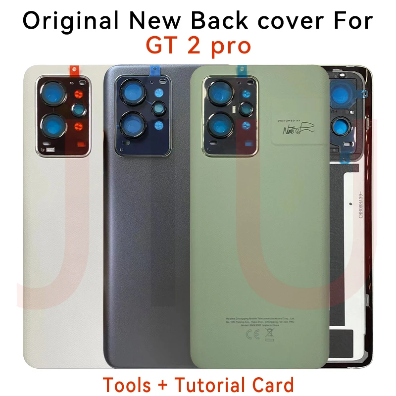 Realme GT2 Pro 배터리 커버 유리 gt 2 pro 패널 후면 도어 하우징 케이스 폰 뚜껑 쉘 교체용 새 백커버