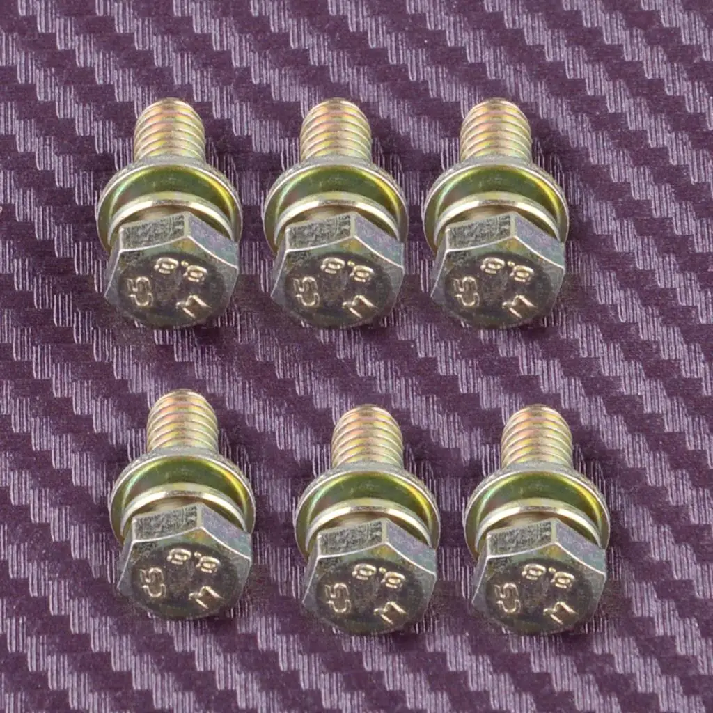 

Оцинкованный болт с шестигранной головкой и шайбой, 50 шт., m6x16 мм, 8,8 класс, для деловых и промышленных машин