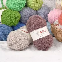 50g/Roll Soft Chenille Yarn Coral Velvet Fluffy Yarn For Knitting Crochet DIY Dolls Sweater Scarf Towel Hand Knitting Material 1