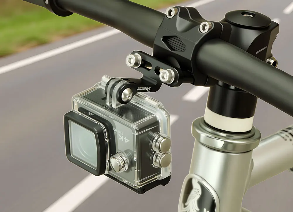 Radfahren Scheinwerfer Halter Vorbau Mount Adapter für Fahrrad Front Licht Installieren Kamera Ständer Halterung Kamera Typ Stecker – Detail 1