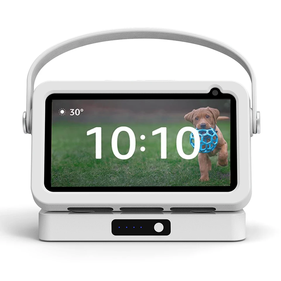 Echo show-ポータブルバッテリーベース,充電式,大容量,alexa用,高速