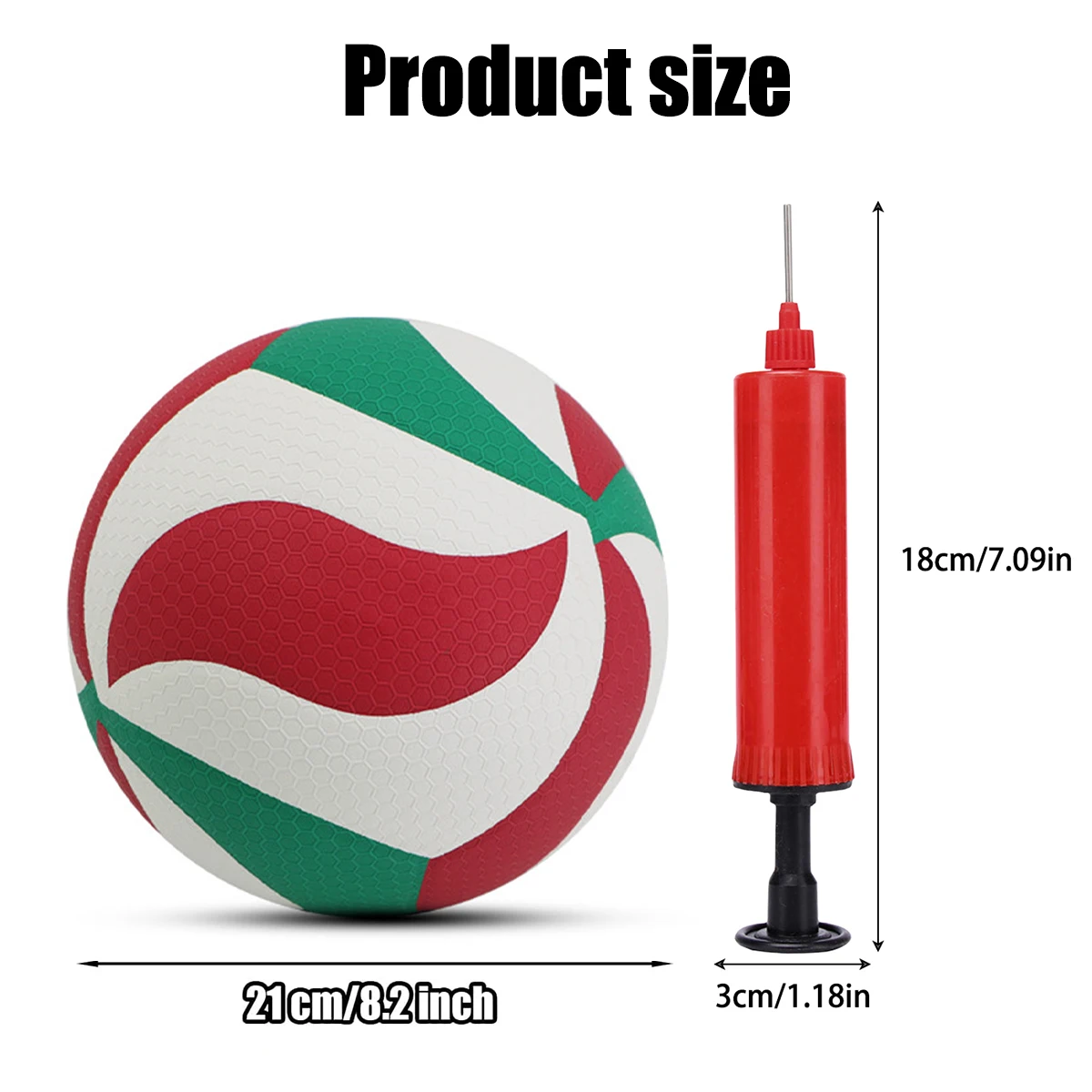 1 No. 5 embosed volleyball set, PU material, including portable inflatable set, suitable for all kinds of games, training, etc