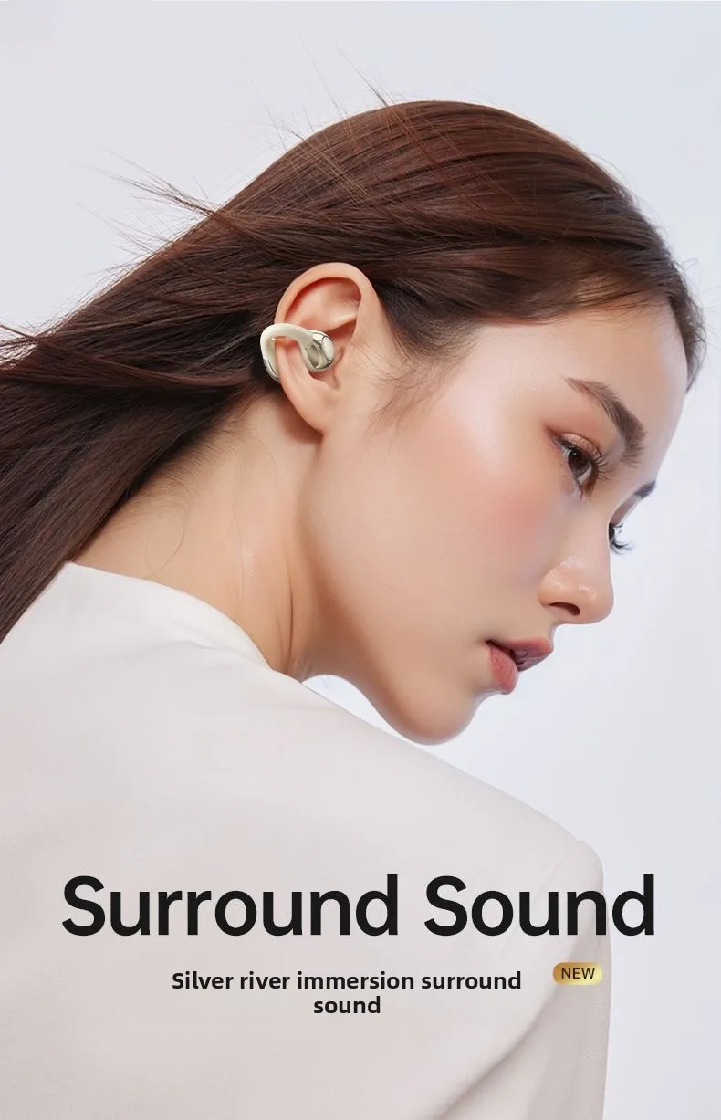 2025 New Cross-border Bluetooth Ear Clip Headphones with Long Battery Life, Open