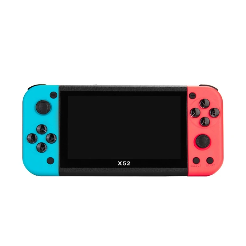 

Портативная игровая консоль X52, HD 5,1 дюйма, портативная игровая консоль в ретро стиле, встроенные классические игры в ретро стиле, прочный аудио видео плеер