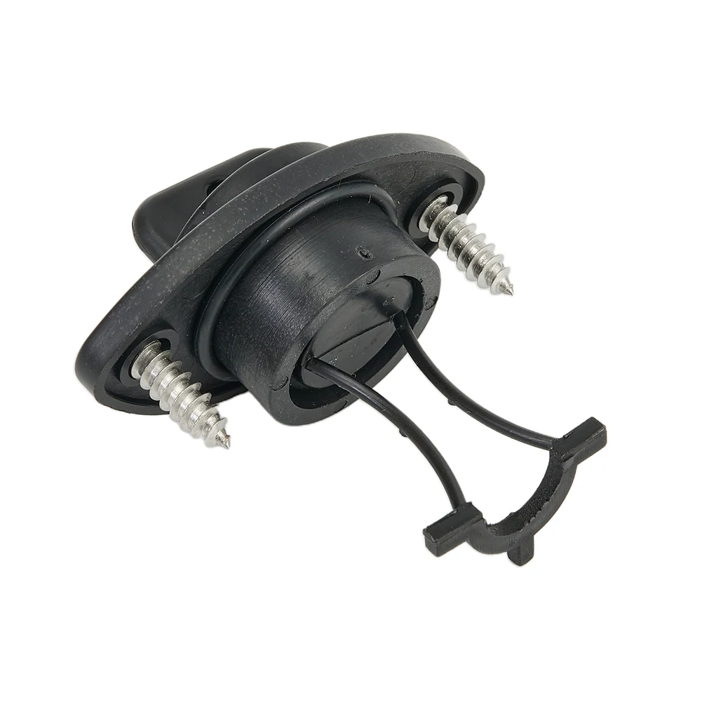 

Universal Black Plastic Waterproof Boat Drain Screw Bung & Socket 18mm Transom Captive Plug Chandlery 5.5cm*5.5cm
